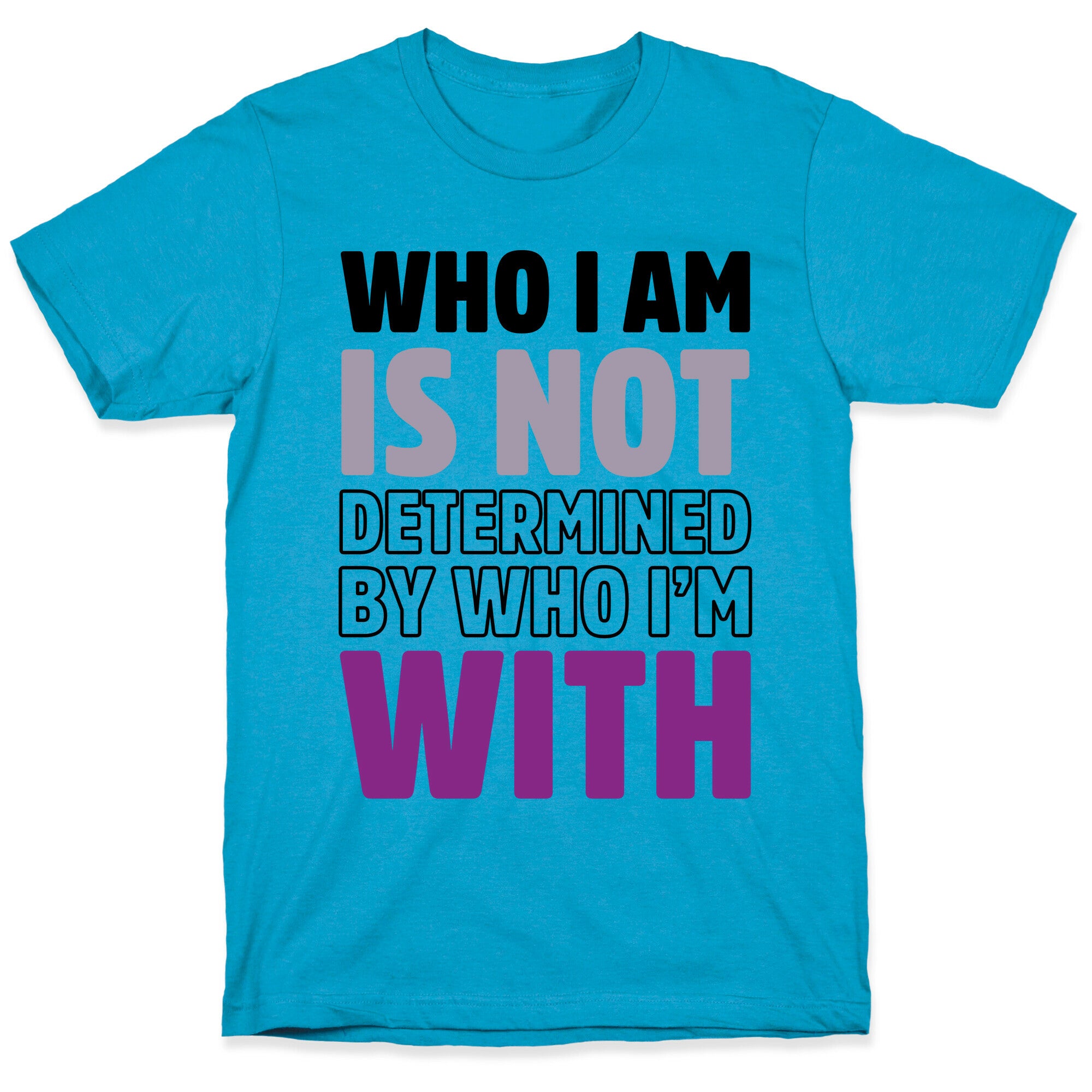 Who I Am Is Not Determined By Who I'm With (Asexual) Unisex Triblend Tee